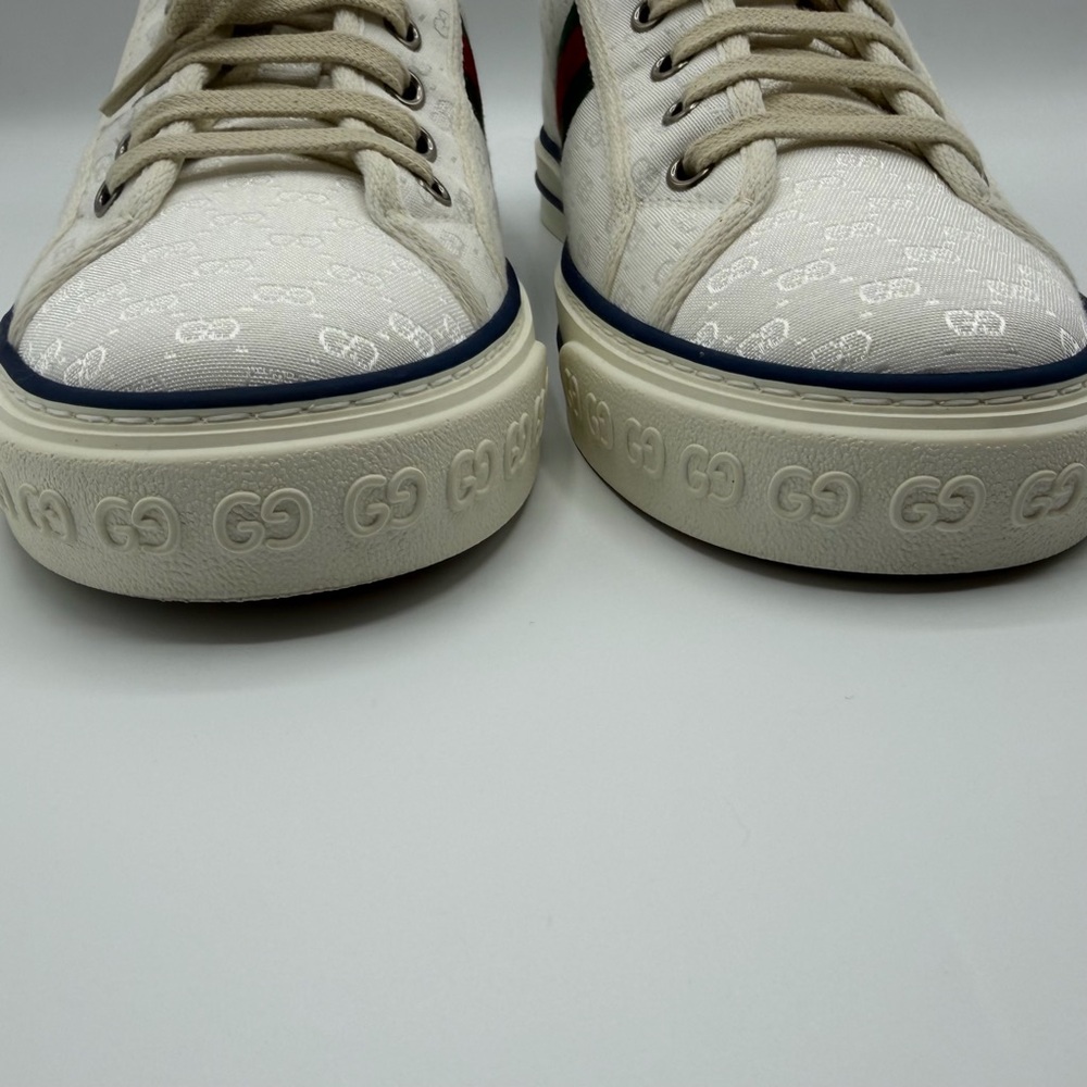 NIB NEW Gucci Men’s 1977 Canvas GG Supreme Logo Monogram Tennis Sneakers - Picture 4 of 10